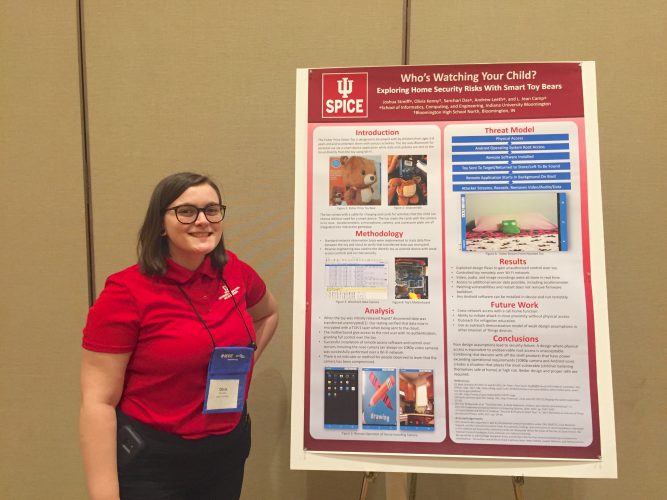 SPICE Pre-Collegiate Researcher Olivia Kenny Wins IEEE Poster Contest
